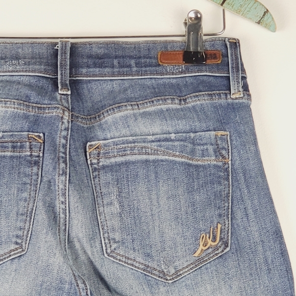 Express Jeans Super Skinny Mid Rise Mid Wash 4R - Picture 7 of 11